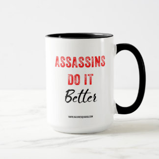 Asesino mejora la taza de café