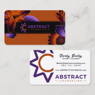 asesoramiento abstracto iluminado tarjetas de visi