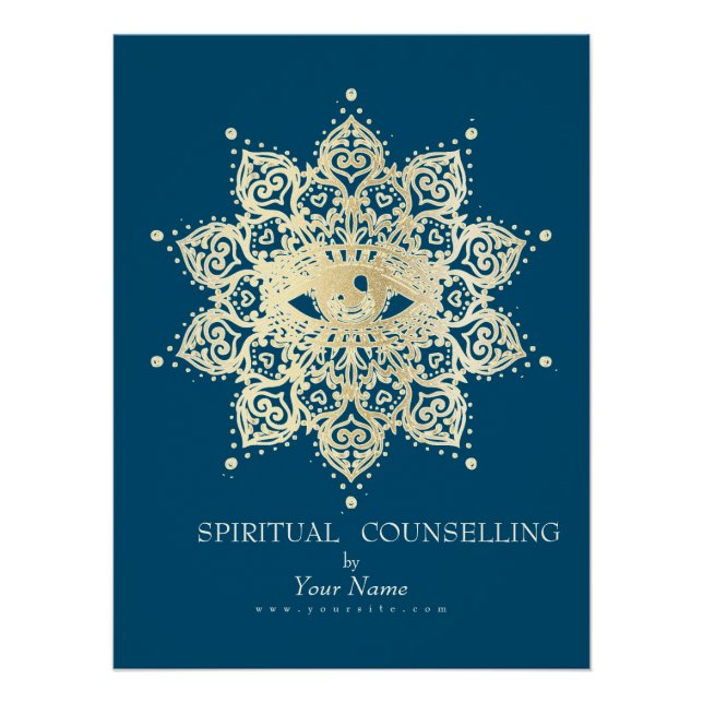 Asesoramiento espiritual, psiquico, tarot - Poster (Anverso)