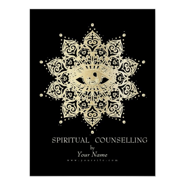 Asesoramiento espiritual, psiquico, tarot - Poster (Anverso)