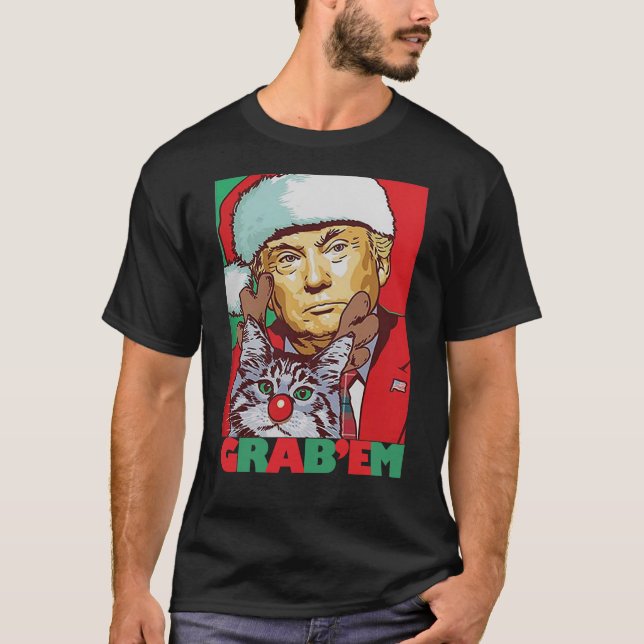 Ásgalos GIF divertido de Navidad de la camiseta (Anverso)