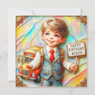 ASHER ~ Tarjeta de cumpleaños ~ Monitor de cruce d