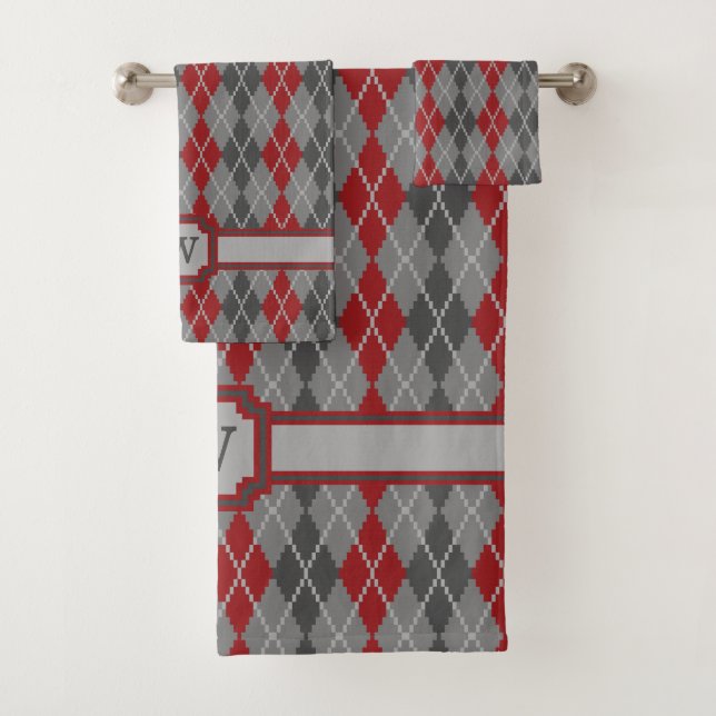 Ashes and Embers Argyle Toque Set (In situ)