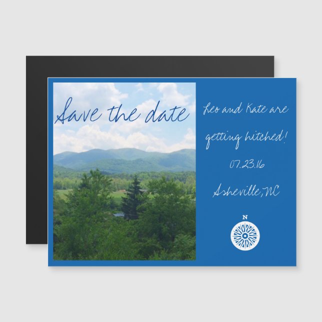 Asheville Carolina del Norte salva el imán de la f (Anverso/Reverso)
