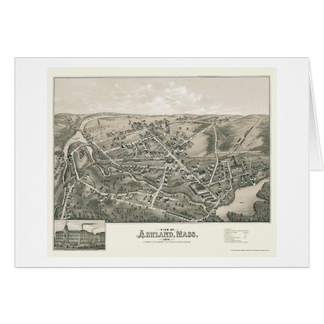 Ashland, mapa panorámico de las MAMÁES - 1878 (Anverso (Horizontal))