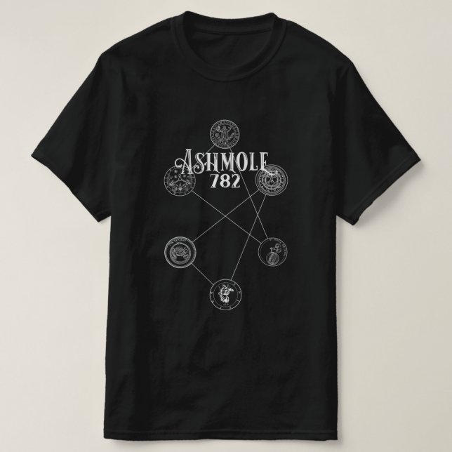 Ashmole 782 del descubrimiento de una camiseta de  (Diseño del anverso)
