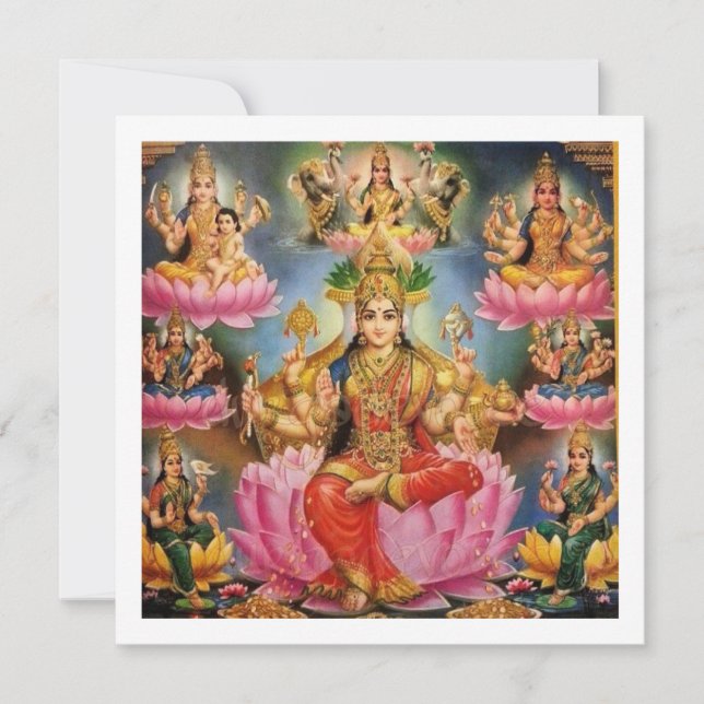 Ashtalakshmi - Ocho formas de Lakshmi (Anverso)