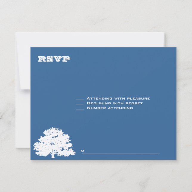 Ashton Tree Bar Mitzvah Wedding RSVP (Anverso)