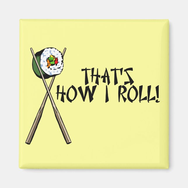 Así es como rollo el imán del sushi (Frente)