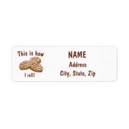 Así es como rollo la etiqueta de dirección Return,