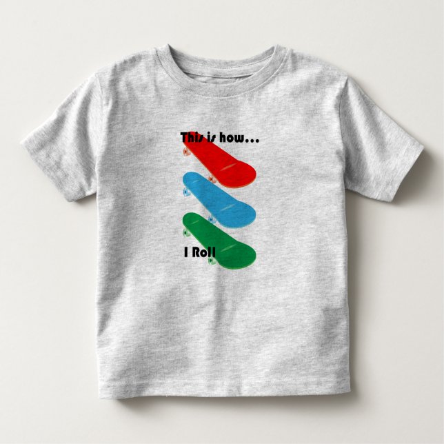 Así es como ruedo Diseño - Jersey Fino de Toddler  (Anverso)