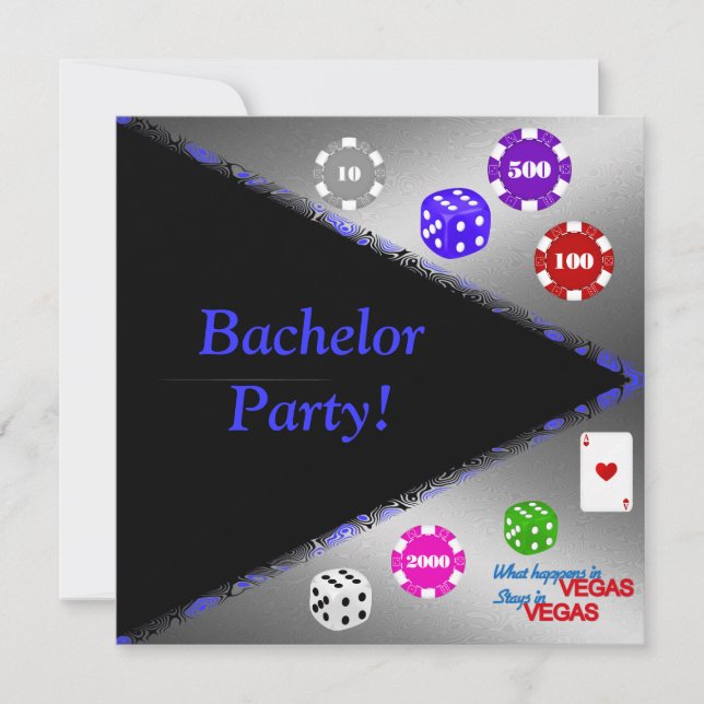 ASÍ ES COMO RUEdo FIESTA DE SOLTERO INVITACIÓN (Anverso)