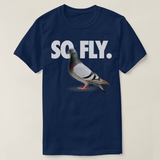 Así es la camiseta de Fly Pigeon (Diseño del anverso)