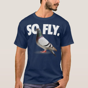 Así es la camiseta de Fly Pigeon