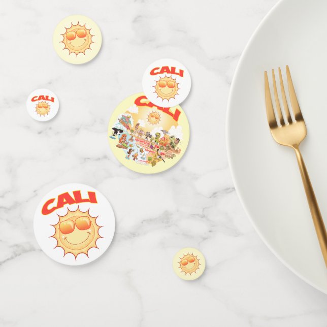Así que Cal Table Confetti (Grupo)