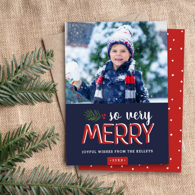 Así que muy feliz tarjeta de fotos de feriado (Subido por el creador)