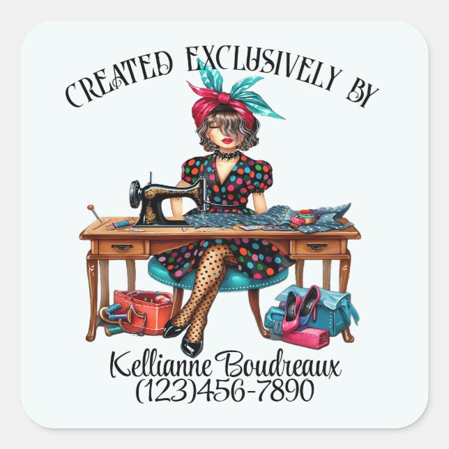 Así que Pegatina de costura de costura (Anverso)