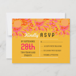 Así que tarjeta de respuesta de Bat Mitzvah de flo