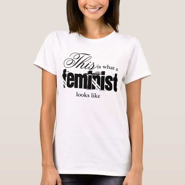 Así se ve una feminista camiseta (Anverso)