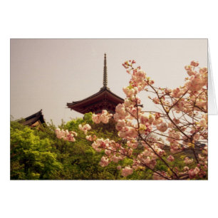 Asia, Japón, Kyoto, templo Kiyomizu en primavera