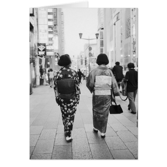 Asia, Japón, Tokio. Geishas en el Ginza. (Frente)