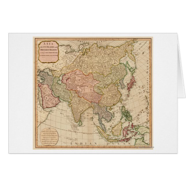 Asia: Mapa panorámicoAsia (Anverso (Horizontal))