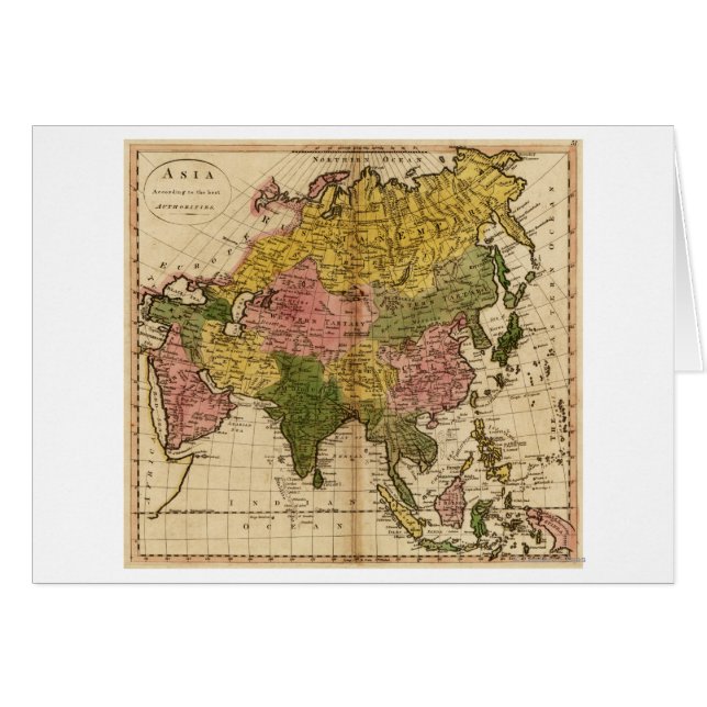 Asia: Mapa panorámicoAsia 3 (Anverso (Horizontal))