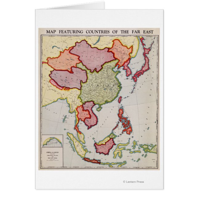 Asia Oriental: Mapa panorámicoAsia Oriental (Frente)