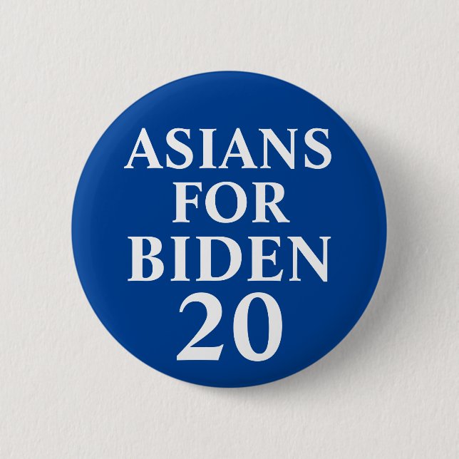 Asiáticos para botón Biden (Anverso)