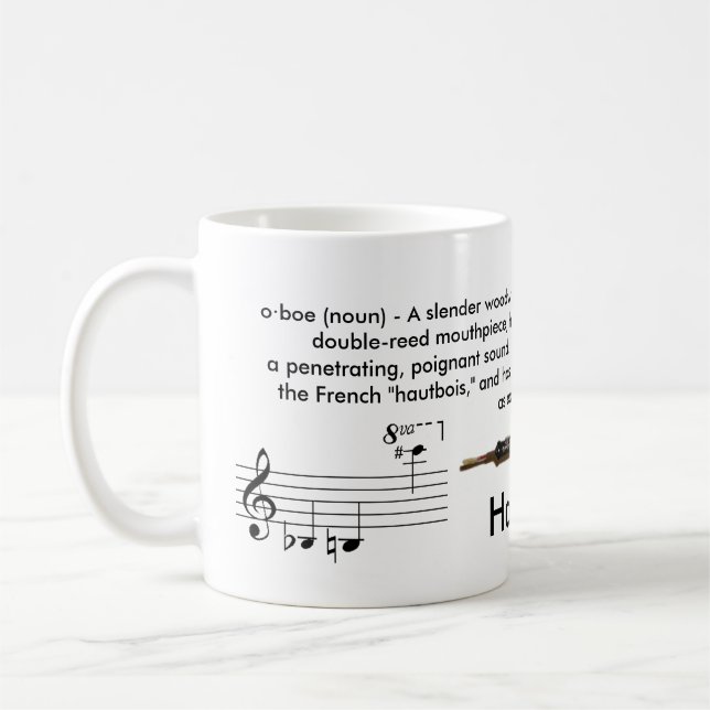 Asiduo clasificado (11 onzas.) Taza de Oboe (Izquierda)