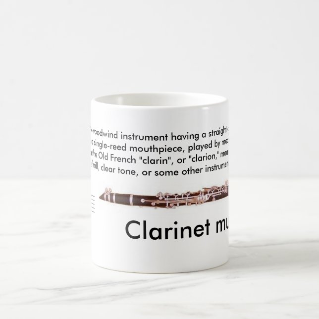 Asiduo clasificado (11 onzas.) Taza del Clarinet (Centro)