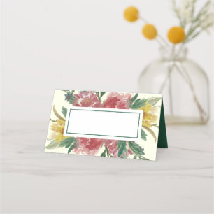 Asiento Añadir la tarjeta de posición de flores de baño de