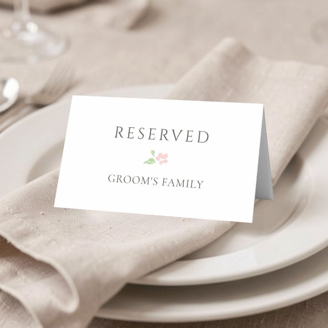 Asiento Blanco | RESERVADO para Tarjeta de Lugar de Boda (Subido por el creador)