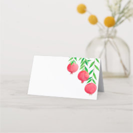 Asiento Cartas de lugares judíos granate, tarjeta de mesa