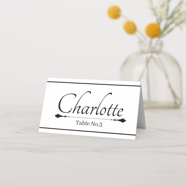 Asiento Colocar Boda de tarjeta (Anverso)