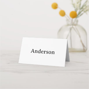 Asiento Crea tu propia tarjeta de lugar doblada
