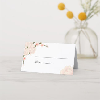 Asiento Elegante Floral Blossom Boda Doble Tarjeta de Luga