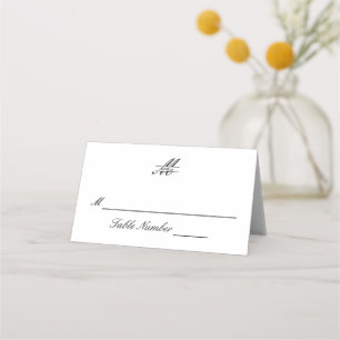 Asiento Elegante formal simple - Tarjeta de Escort