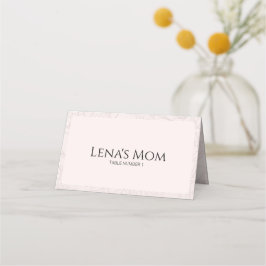 Asiento Elegante tarjeta de lugar plegada de boda floral d