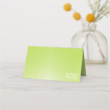 Elegante Tarjeta de Ombre Verde Lime o Tarjeta de 