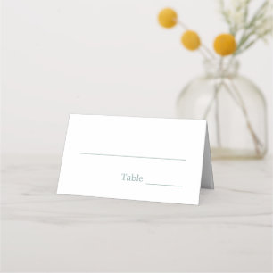 Asiento Elegante Tarjeta de posición minimalista de Boda d