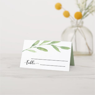 Asiento Floral acuarela Boda - Tarjeta de recepción
