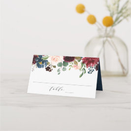 Asiento Floral encantada | Tarjeta de plaza Boda personali