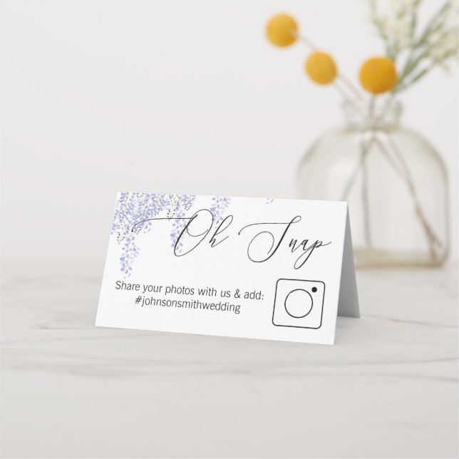 Asiento Foto Compartir tarjeta de mesa plegada Wisteria (Anverso)