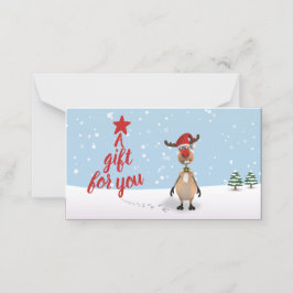 Asiento Graciosa tarjeta de regalo de árbol de Navidad par