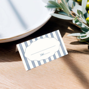 Asiento La Dolce Vita Blue Striped Doble Tarjeta de la pla