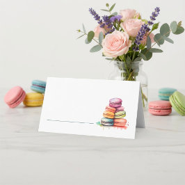 Asiento Macarons color agua brillante nombre tarjeta de lu