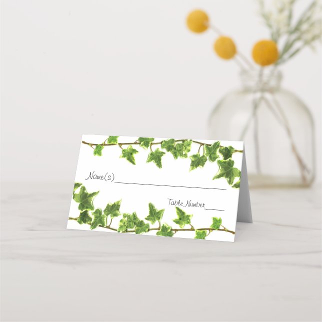 Asiento Marfil verde - Tarjeta de Escort (Anverso)