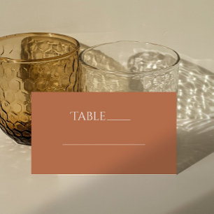 Asiento Moda Ochre Número de tabla Lugar Tarjeta de Escort