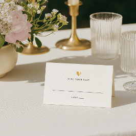 Asiento Moderna y elegante tarjeta de mesa de Boda dorado
